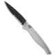 Piranha Piranha DNA Automatic Knife Silver Tactical 3.25" Black Serr, Gray, CPM S30V, adult, BHQ-33075