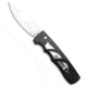 Piranha Piranha MagnaRaptor Automatic Knife Black Aluminum 3.4" Mirror, Black, CPM MagnaCut, adult, BHQ-226331