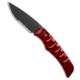 Piranha Piranha Paradox Automatic Knife Red Aluminum 3.1" Black Serrated P-24RTS, Red, 154CM, adult, BHQ-208178