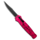 Piranha Piranha Rated-R D/A Clip Point OTF Auto Knife Pink Alum 3.5" Black P-19PKT, Pink, 154CM, adult, BHQ-183403