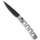Piranha Piranha Virus Automatic Knife Silver Tactical 3.25" Black, Gray, CPM S30V, adult, BHQ-28578