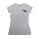 Pistols and Pumps Bella Ladies Short Sleeve V-Neck T-Shirt w/ Logo, Deep Heather, Large 79258
