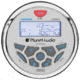 Planet Audio Round Marine Radio - 3.5in Diameter Bluetooth Rear Aux Input AM/FM Rear Charging USB, White PGR35B