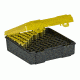 Plano Handgun Ammo Case with Hinged Cover, .38 Special, 100 count, Dark Gray/Transparent Amber, PMC122500