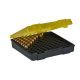 Plano Handgun Ammo Case with Hinged Cover, .43 ACP, 100 Count, Dark Gray/Transparent Amber, PMC122700