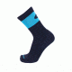 Point 6 37.5 Ultra Light Crew Men's Socks, Black/Robins Egg Blue, Large 3730-258-07