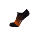 Point 6 Active Peak Ultralight No Show Tab  Men's Socks, Black/Orange, X-Large 1776-290-08