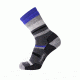 Point 6 Hiking Mixed Stripe Medium Crew  Men's Socks, Gray, Large 2567-200-07