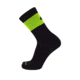Point 6 Pop Top Ultra Light Crew  Men's Socks, Black/Super Lime, Medium 1270-276-06