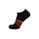 Point 6 Running Wall Street Extra Light Mini Crew Men's Socks, Black/Orange, Medium 1179-290-06