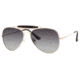 Polaroid X 4320/S Sunglasses X4320S-000U-NX-5916 - A / Gold Frame, Green Gradient Polarized Lenses, Lens Diameter 59mm, Distance Between Lenses 16mm