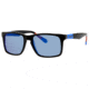 Polaroid X 8422/S Single Vision Prescription Sunglasses X8422S-0D51-JY-5718 - Frame Color Black Blue, Lens Diameter 57 mm