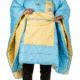 Poler Poncho, Powder Blue Daisy, One Size, 212ACU5601-PBlDaisy-O/S