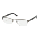 Polo PH 1075 Eyeglasses Styles Matte Dark Gunmetal Frame w/Non-Rx 53 mm Diameter Lenses, 9120-5317