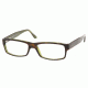 Polo Eyeglasses PH2015 with No-Line Progressive Rx Prescription Lenses, Select Frame Color / Lens Diameter Top Havana/Green Frame / 52 mm Prescription Lenses
