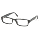 Polo PH 2042 Eyeglasses, Shiny Black Frame w/Non Rx 55 mm Diameter Lenses, 5001 5516