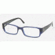 Polo PH2044 SV Prescription Eyeglasses, Dark Blue Transparent Frame / 54 mm Prescription Lenses, 5033 5417