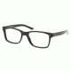 Polo PH 2057 Eyeglasses Styles Shiny Black Frame w/Non-Rx 53 mm Diameter Lenses, 5001-5318