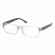Polo PH 2065 Eyeglasses Styles -  Gray Transparent Frame w/Non-Rx 54 mm Diameter Lenses, 5111-5416