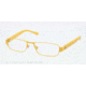 Polo PH1133 Single Vision Prescription Eyeglasses 9241-52 - Matte Yellow Frame, Demo Lens Lenses