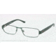 Polo PH1133 Single Vision Prescription Eyeglasses 9242-52 - Matte Dark Green Frame, Demo Lens Lenses