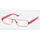 Polo PH1133 Single Vision Prescription Eyeglasses 9243-52 - Matte Red Frame, Demo Lens Lenses
