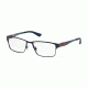 Polo PH1147 Single Vision Prescription Eyeglasses 9119-54 - Matte Blue Frame