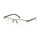Polo PH1161 Eyeglass Frames 9050-53 - Shiny Brusched Gun Metal Frame