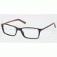 Polo PH2101 Single Vision Prescription Eyeglasses 5001-5317 - Shiny Black Frame