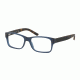 Polo PH2117 Eyeglass Frames 5276-52 - Matte Blue Transparent Frame