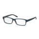 Polo PH2132 Single Vision Prescription Eyeglasses 5525-53 - Matte Crystal Blue Frame