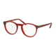 Polo PH2150 Single Vision Prescription Eyeglasses 5458-47 - Vintage Cristal Red Frame