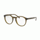 Polo PH2157 Eyeglass Frames 5468-47 - Shiny Crystal Olive Frame