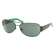 Polo PH3049 Sunglasses, Black-Green Frame, Gray Green Lens #900371