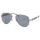 Polo PH3056 Progressive Prescription Sunglasses PH3056-910487-6014 - Lens Diameter 60 mm, Frame Color Brushed Silver