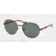 Polo PH3081Q Single Vision Prescription Sunglasses PH3081Q-924671-54 - Lens Diameter 54 mm, Lens Diameter 54 mm, Frame Color Bronze/gold Vintage Eff