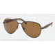 Polo PH3082 Sunglasses 924573-61 - Dk Gunmet Vintange Effect Frame, Brown Lenses