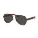 Polo PH3096 Single Vision Prescription Sunglasses PH3096-930787-59 - Lens Diameter 59 mm, Frame Color Matte Dark Gunmetal
