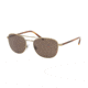 Polo PH3107 Progressive Prescription Sunglasses PH3107-911673-55 - Lens Diameter 55 mm, Frame Color Semi Shiny Pale Gold