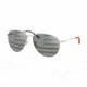 Polo PH3111 Sunglasses 9001V4-59 - Silver Frame, Grey Tam American Flag Sil/blu Lenses