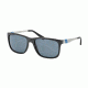 Polo PH4088 Sunglasses 500187-55 - Shiny Black Frame, Gray/blue Lenses