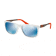 Polo PH4088 Sunglasses 547155-55 - Matte White Frame, Grey Mirror Blue Lenses