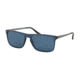 Polo PH4119 Single Vision Prescription Sunglasses PH4119-546980-56 - Lens Diameter 56 mm, Frame Color Vintage Trasparent Blue