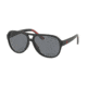 Polo PH4123 Single Vision Prescription Sunglasses PH4123-500181-58 - Lens Diameter 58 mm, Frame Color Matte Black Red Rubber