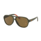 Polo PH4123 Single Vision Prescription Sunglasses PH4123-521673-58 - Lens Diameter 58 mm, Frame Color Matte Olive Orange Rubber