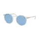 Polo PH4129 Sunglasses 500272-53 - Clear Frame, Light Blue Lenses