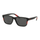 Polo PH4137 Prescription Sunglasses, 57mm, Matte Black / Red, PH4137-528487-57-SV