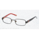 Polo PP8025 Progressive Prescription Eyeglasses 107-45 - Shiny Black Frame
