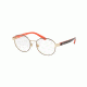 Polo PP8038 Eyeglass Frames 3218-45 - Satin Gold Brown/tort Orange Frame