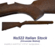 Poly Technologies NS522 .22LR Circassian Walnut Italian Rifle Stock Assembly, Walnut, 800001
